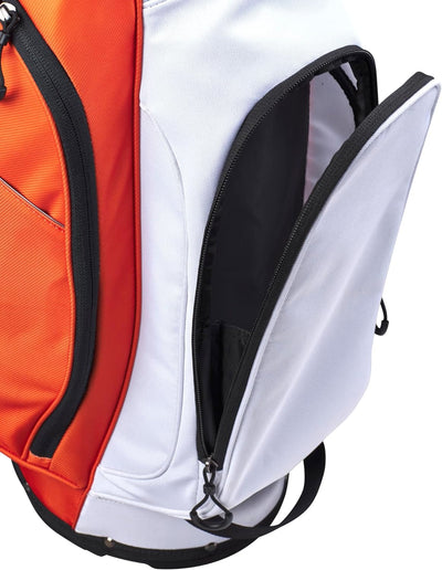 Wilson Unisex-Adult Exo Lite Golf Club Bag NS Orange/ White, NS Orange/ White