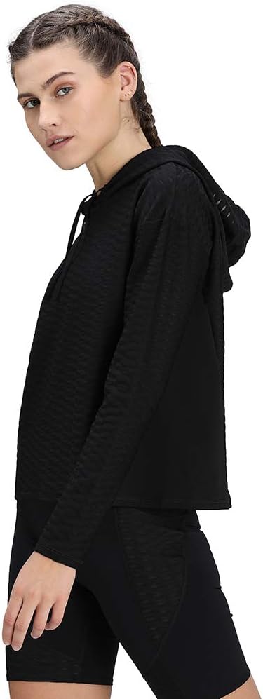 PUMA Damen, Train Flawless Pullover Hoodie T-shirt M Puma Black, M Puma Black