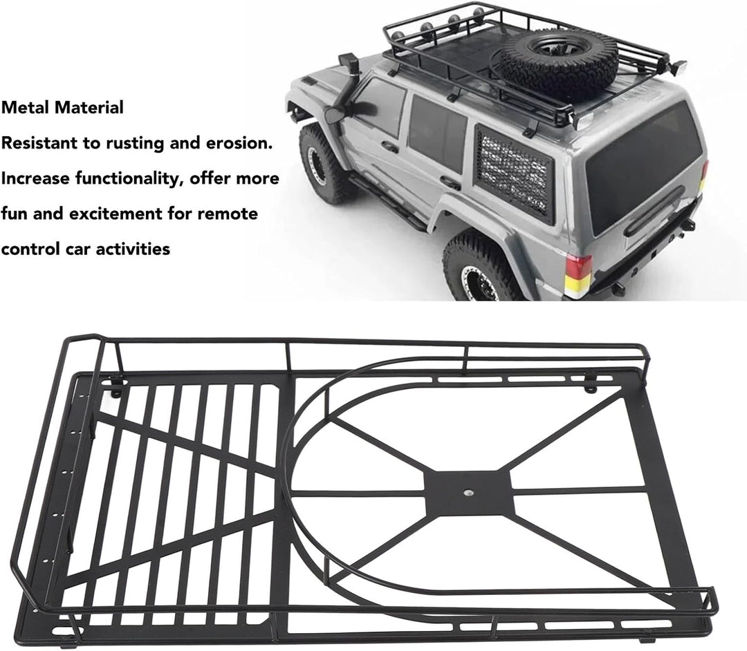 Axial SCX6 1/6 RC-Autodach-Gepäckträger aus Metall, Hochfestes, Stilvolles Trage Blech, Rostfrei, Re