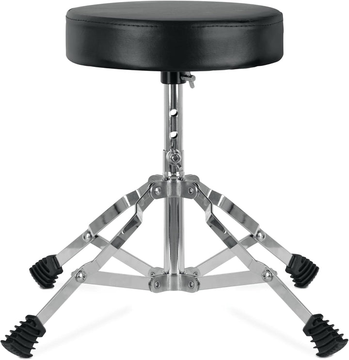 XDrum Schlagzeughocker Junior - Drumhocker für Kinder - 3-Fach Höhenverstellbar von 32cm-37cm - Stab