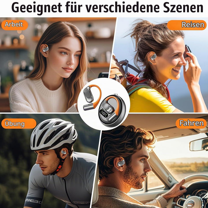 AI Kopfhörer Übersetzer, Translation Earbuds mit 144 Sprachen Übersetzung, Kabellos Bluetooth 5.4 Sp