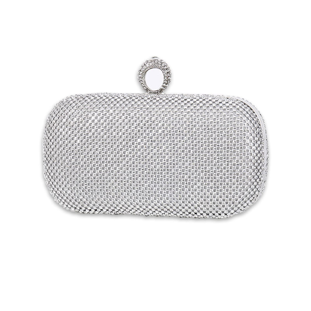 CORIOS Damen Abendtasche Strass Handtasche Damen Glitzer Clutch Strasssteine Schultertasche Braut Ha