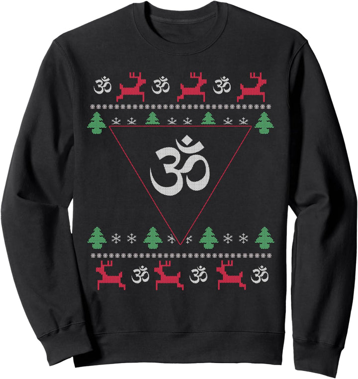 Om Psytrance Goa Ugly Christmas Sweater Geschenk Sweatshirt