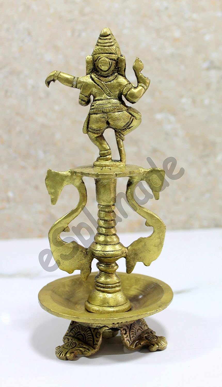 ESPLANADE - Messing Diya | Öllampe | Wohnkultur | Messing Diya | Messing Deepam | Messing Lampen | K