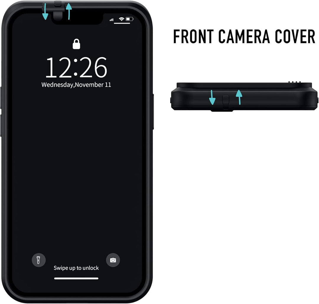 Spy-Fy iPhone 13 Pro Hülle mit Schiebekamera-Abdeckung Vorne und Hinten | Schütze Deine Privatsphäre