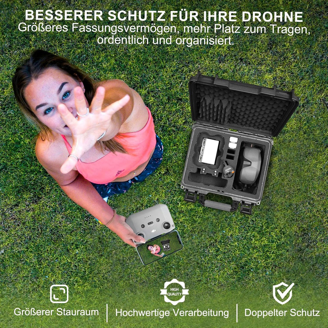 LEKUFEE wasserdichte Koffer für DJI Neo 1 Motion Fly More Combo,DJI Goggles N3/3/2/Goggles Integra,R