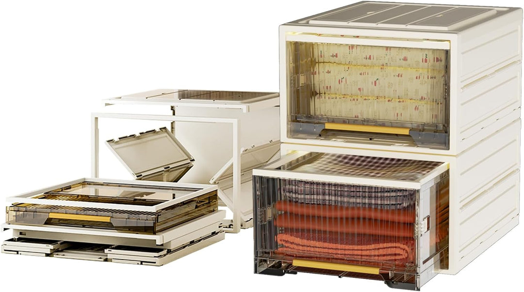 Heikoeco® Faltbarer Schrank Organizer Kleiderschrank, stapelbare Schubladenboxen aus hochwertigem Po