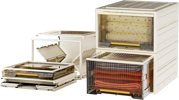 Heikoeco® Faltbarer Schrank Organizer Kleiderschrank, stapelbare Schubladenboxen aus hochwertigem Po