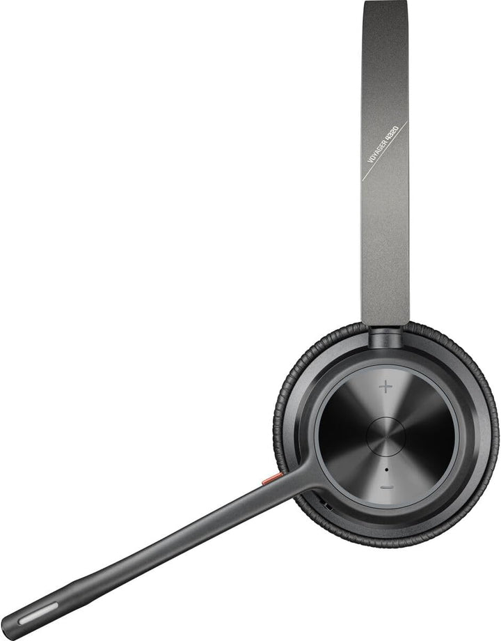 Poly – schnurloses Voyager 4320 UC-Headset (Plantronics) – Kopfhörer mit Mikrofonarm – USB-A-Bluetoo