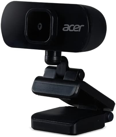 Acer FHD Webcam (2 Megapixel, 30 FPS, integriertes Mikro, kompatibel mit Win, Linux, Mac und Android