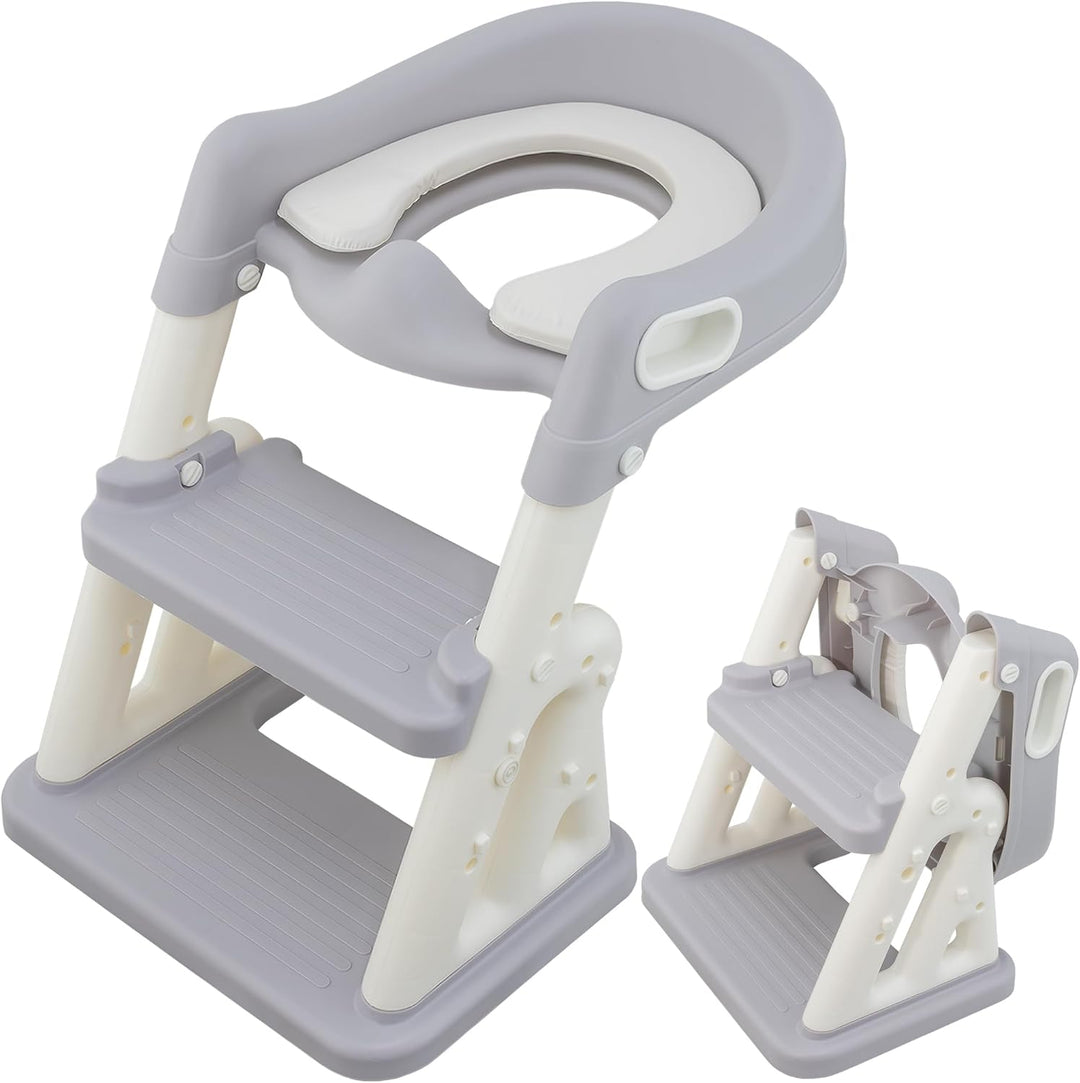 ALMAR Baby Treppe für Kinder, faltbar, mit WC-Adapter, Toilettensitz, Kinder-Toilettensitz, mit ruts
