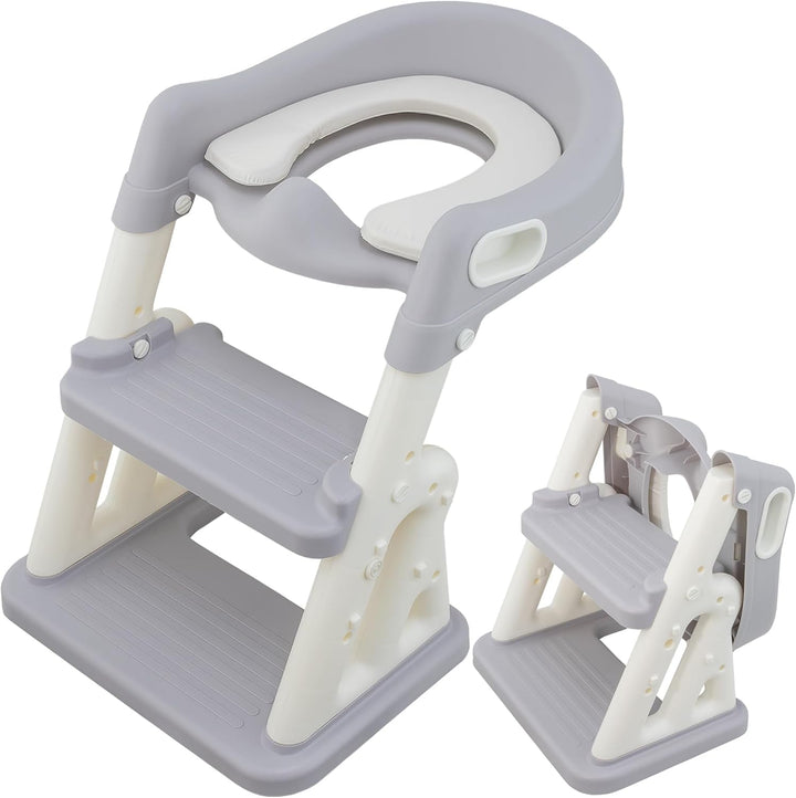 ALMAR Baby Treppe für Kinder, faltbar, mit WC-Adapter, Toilettensitz, Kinder-Toilettensitz, mit ruts