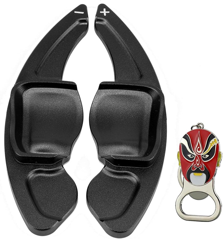 HIBEYO Schaltwippen Verlängerung Shift Paddle Alu schwarz für VW Golf 6 Passat cc Golf 5 MK5 MK6 Tig