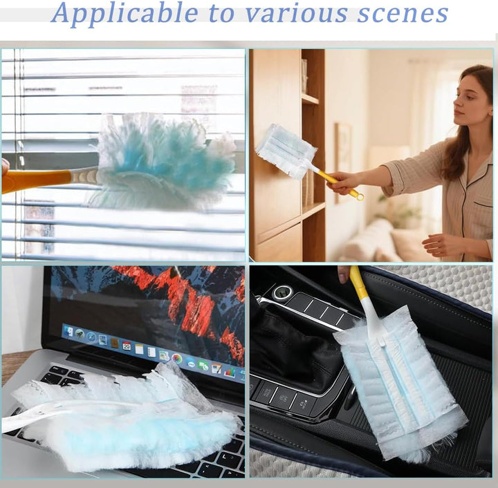 102 Stück Staubmagnet Kompatibel mit Swiffer Staubmagnet Nachfüllpack,Einweg Magnet Staubwedel für S