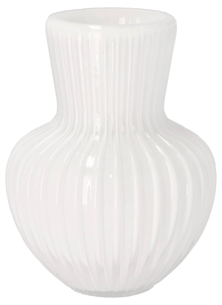 Villa Collection Cuneo Vase Dia 15 x 20 cm Weiss 20 cm - dia. 15 cm Weiss, 20 cm - dia. 15 cm Weiss