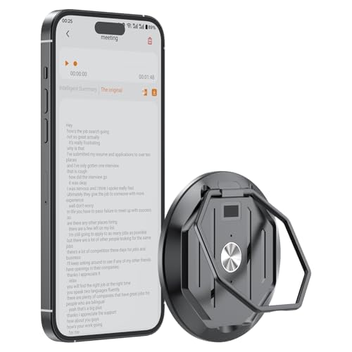 AI Digital Voice Recorder, 64 GB Recording Device with ChatGPT 4o for Transcribing and Summarizing f