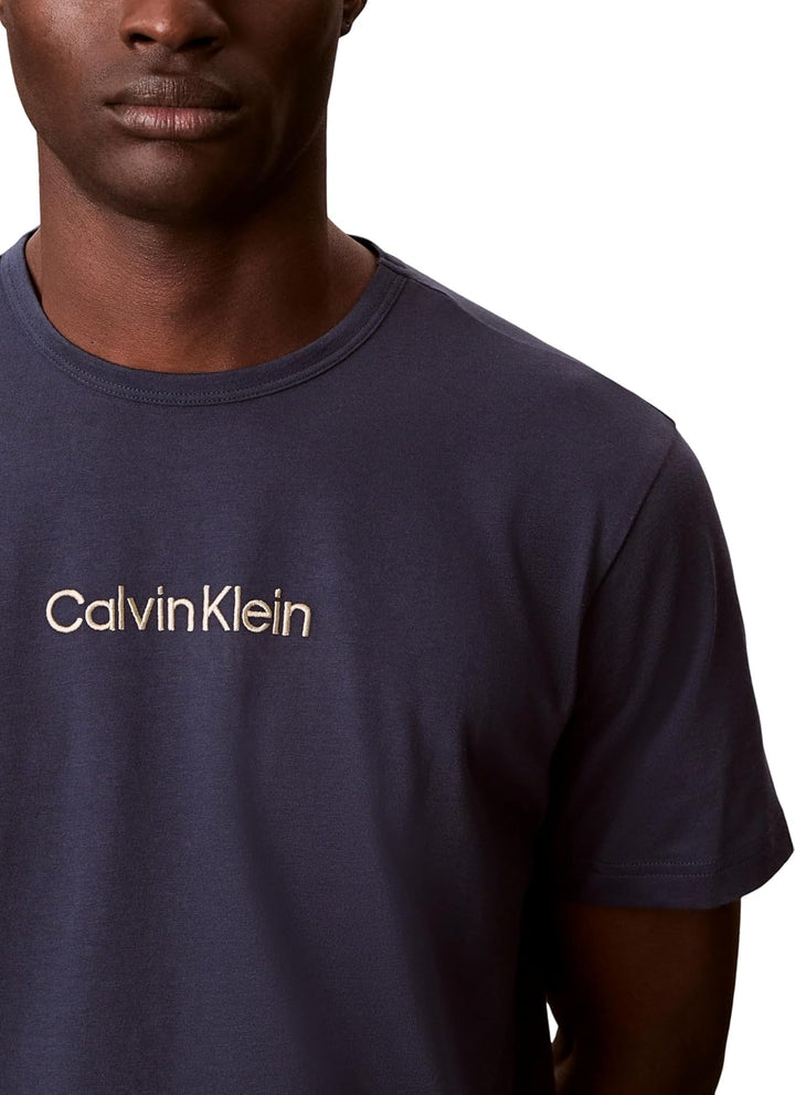 Calvin Klein Herren T-Shirt CK Kurzarm Rundhalsausschnitt mit Print Artikel NM2170E S/S Crew Neck M