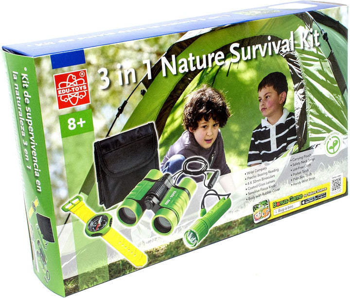 3in1 Survival Set für Kinder Naturforscher Set