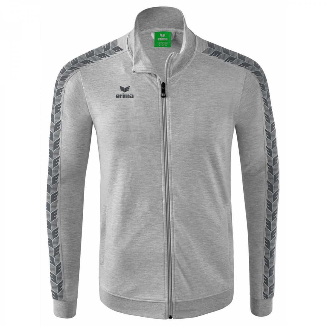 Erima Herren Essential Team Tracktop Jacke S hellgrau melange/slate grey, S hellgrau melange/slate g