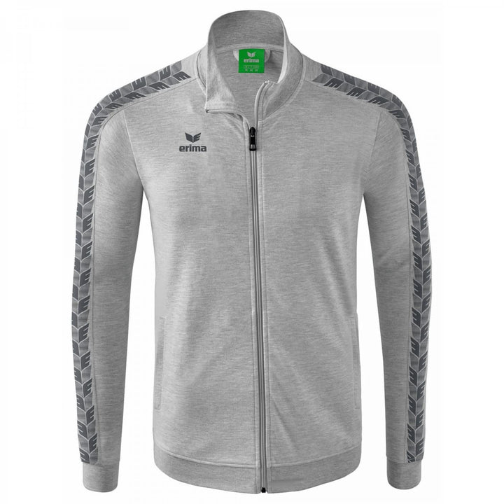 Erima Herren Essential Team Tracktop Jacke S hellgrau melange/slate grey, S hellgrau melange/slate g