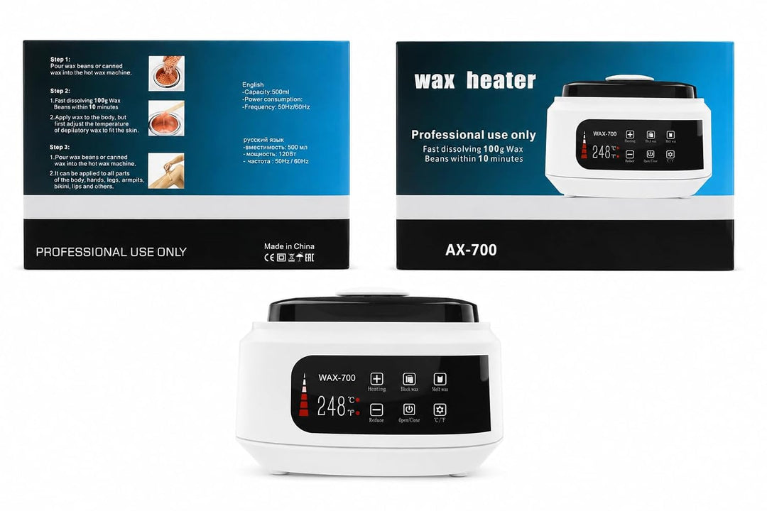 WOHNZIMMER PRO WAX 700 EDELSTAHL 500 ML 120W WEISS