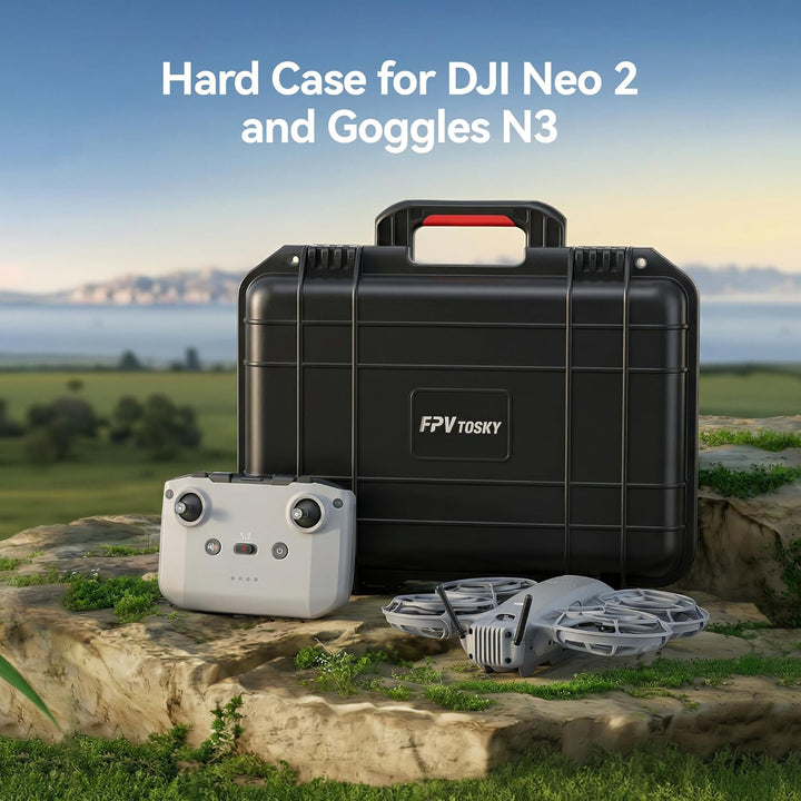 FPVtosky Koffer für dem DJI Neo 2 Motion Fly More Combo: Tasche für dem RC Motion 3, Goggles N3 und