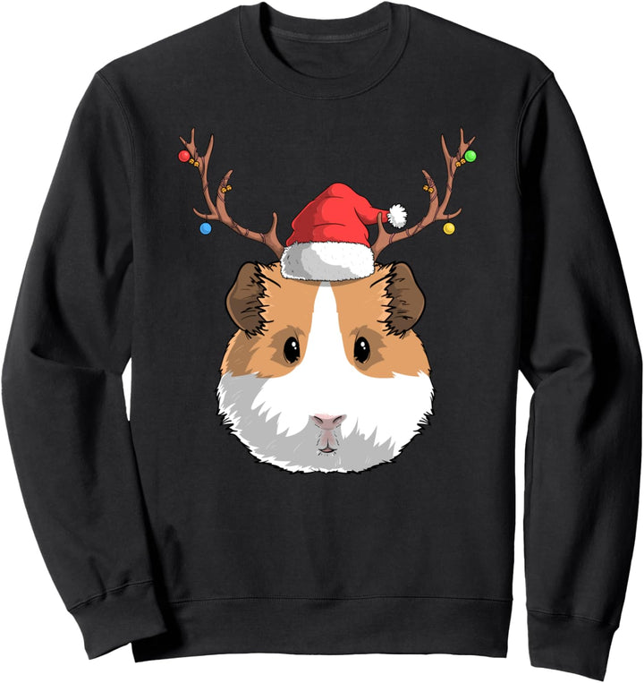 Meerschweinchen Santa Claus Hat Christmas Holiday X-Mas Gift Sweatshirt