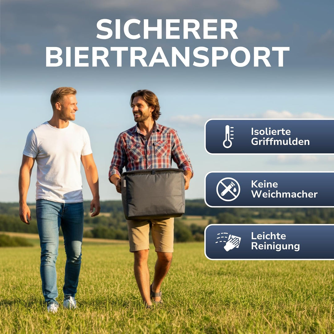 Bier Kühltasche - Kühltasche für Bierkasten - Isoliertasche für Bierkiste