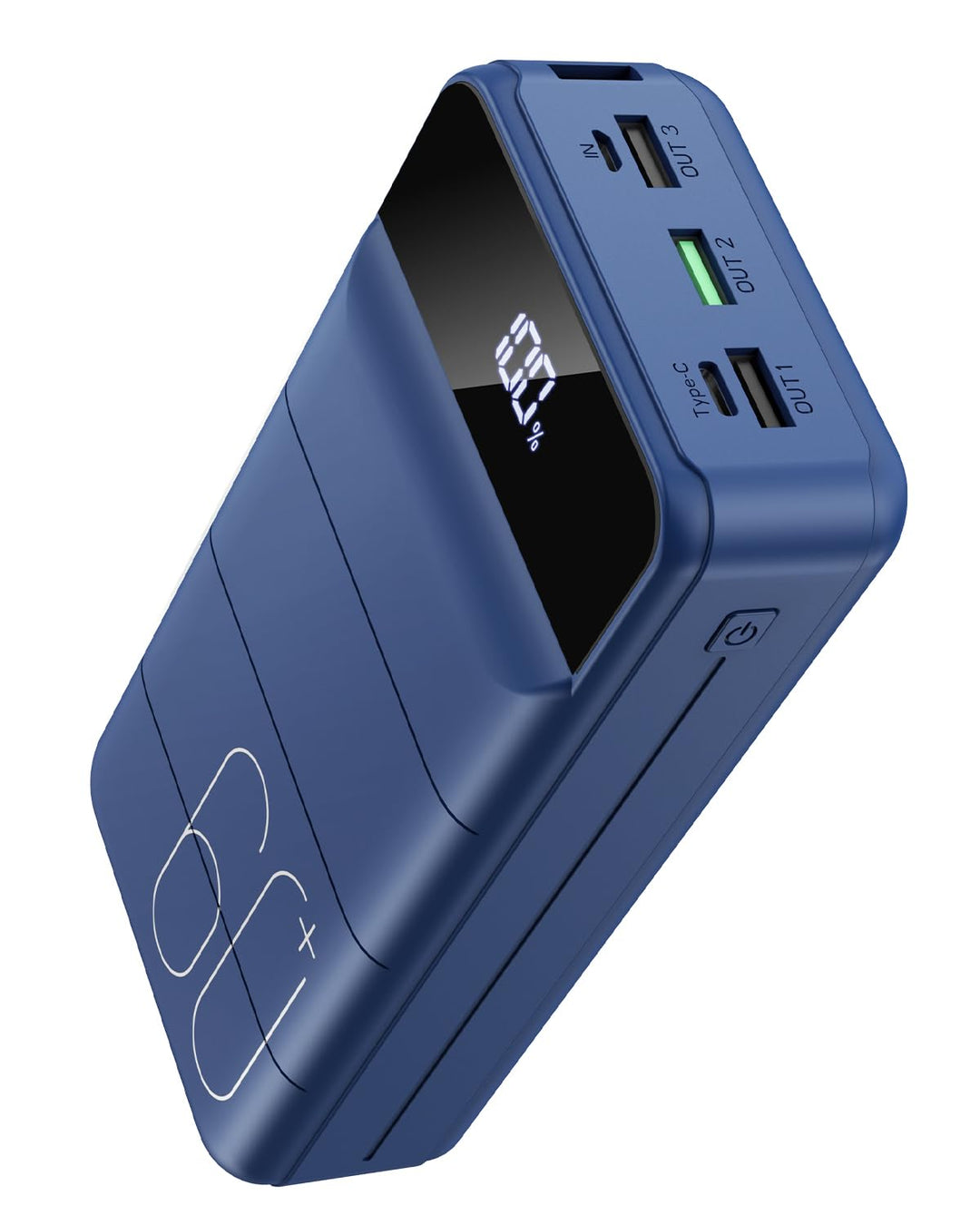 60000mAh Power Bank 22,5W Powerbank PD USB-C Schnellladefunktion Externe Akku mit 4 Ausgänge und 3 E