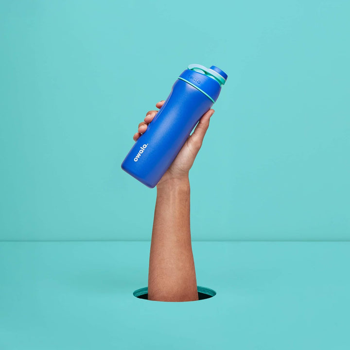 Owala Twist Edelstahl Trinkflasche mit Drehverschluss, 710ml, Neon Basil 710 ml Neon Basil, 710 ml N