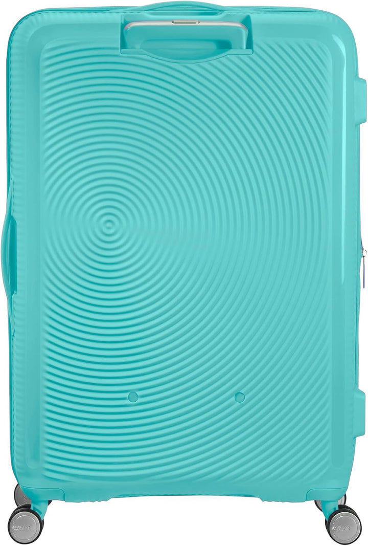American Tourister Soundbox - Spinner L Erweiterbar Koffer, 77 cm, 97/110 L, Blau (Poolside Blue) Po