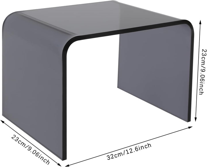 Tritthocker aus Acryl Hocker, 32×23×23cm Duschhocker aus Acryl Badhocker, Tritthocker für Kinder, bi