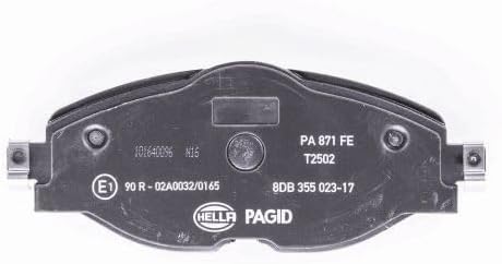 HELLA PAGID 8DB 355 023-171 Bremsbelagsatz - T2502 - Dicke/Stärke: 20.3mm - Bremssystem: TRW - für V