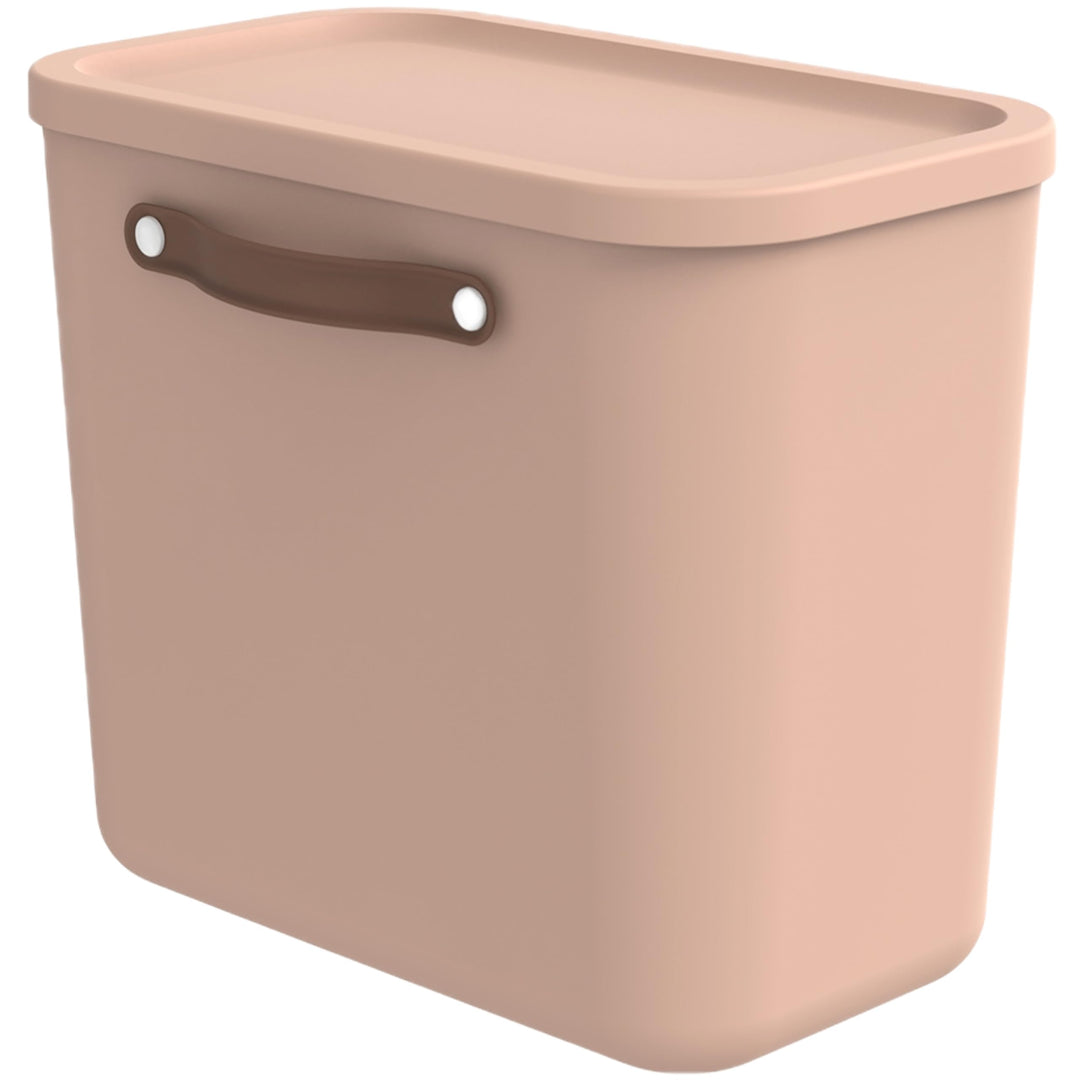 Rotho Maloja Aufbewahrungsbox mit Deckel 25l | Elegante Box mit Griff | sicher verschliessbar | stap
