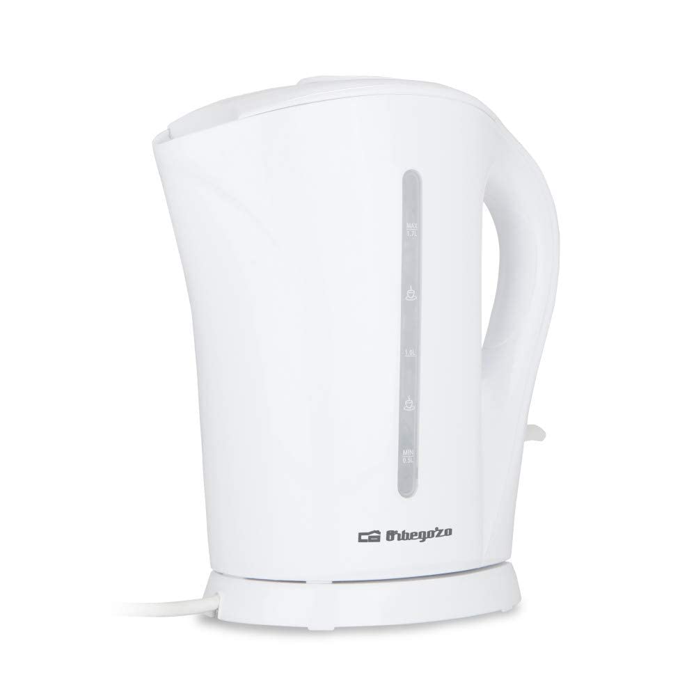 Orbegozo KT 6003 Elektrischer Wasserkocher, 1,7 Liter Fassungsvermögen, BPA-frei, 2200 W Leistung