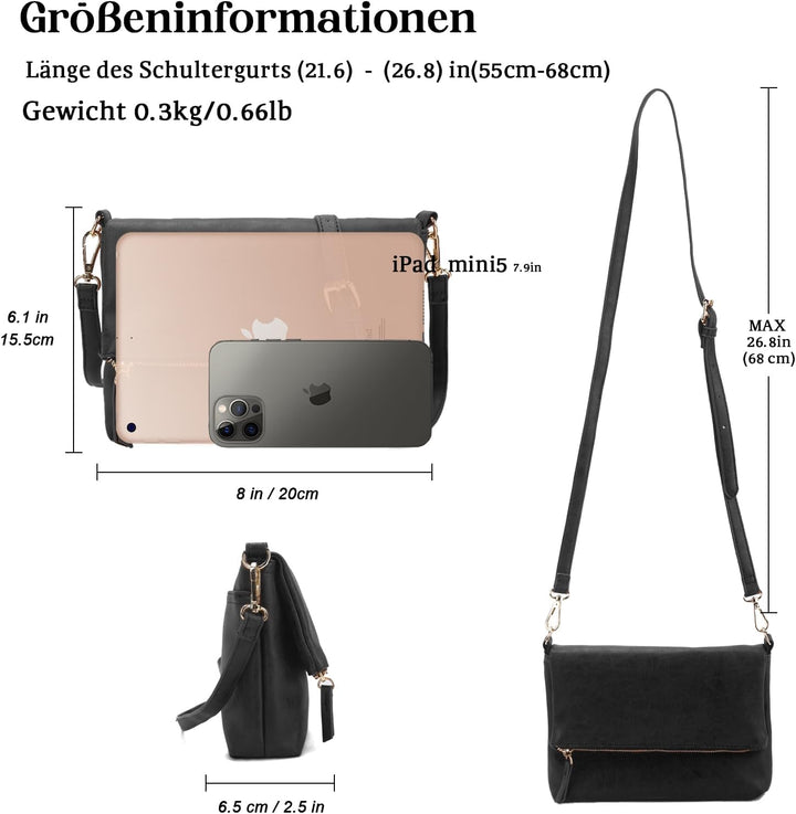 Gladdon Kleine Umhängetaschen für Frauen Cross Schultertaschen und Umhängetasche Damen Cross-body-Ta