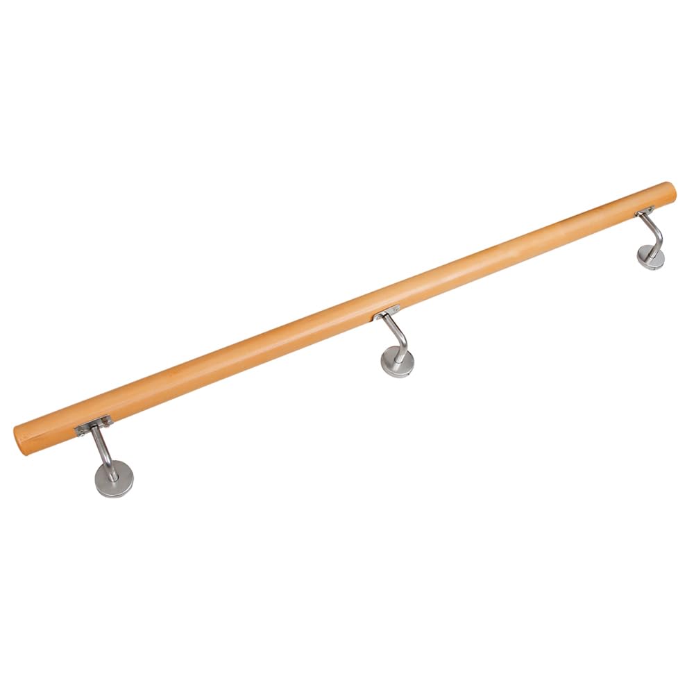 Buche Holz Handlauf Treppengeländer Geländer für Treppe Treppe Wandhandlauf Wand Treppe seitliche Mo
