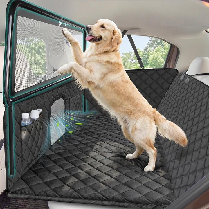 Snagle Paw Hundedecke Auto Rückbank,79cm Hohe Hundedecken für Rücksitze mit Sichtfenster-Mesh,Wasser