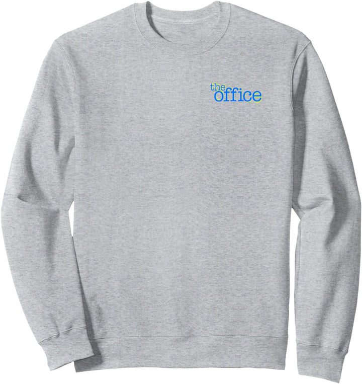 The Office Neon Jim Verzerrter Text Sweatshirt