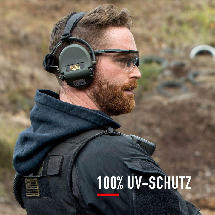 Wiley X | Saber Advanced | Schiessbrille &amp; Sportbrille Herren | Perfekt als Laufbrille Fahrradbrille