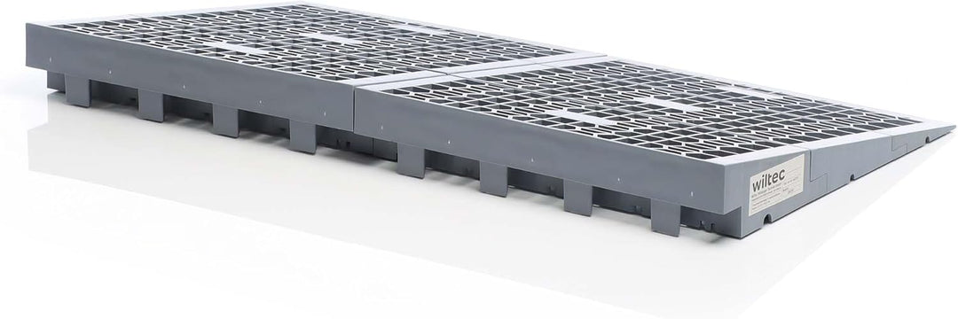 Wiltec Türschwellenrampe in verschiedenen Höhen 0-25/25-50/50-76 mm mit 810 mm Breite für Rollstuhl