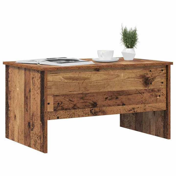 vidaXL Couchtisch Altholz 80 x 50,5 x 42,5 cm Holzwerkstoff, Eleganter Wohnzimmertisch, rechteckiges
