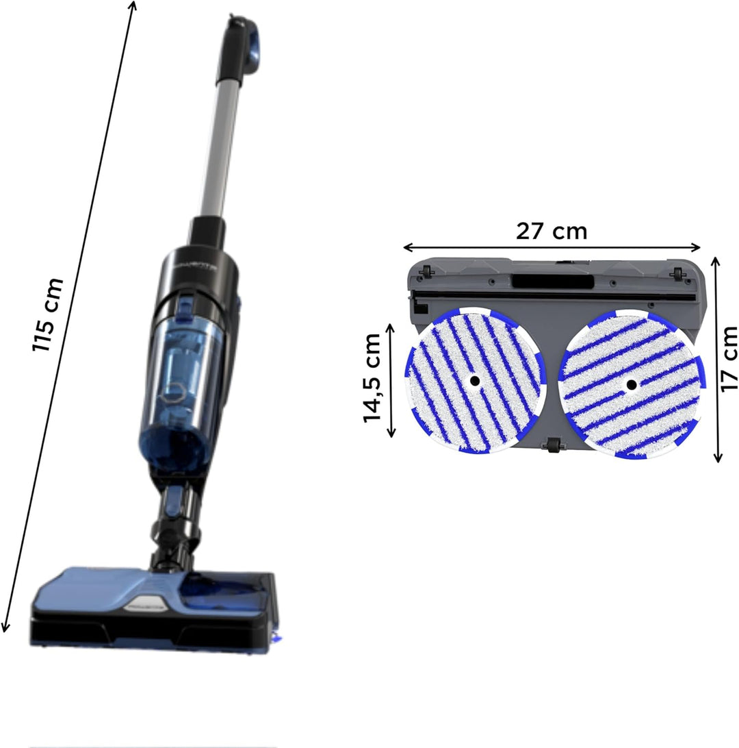 Rowenta X-Combo 2-in-1 Hybrid-Reiniger, Saugen und rotierendes Wischen gleichzeitig, 60 min. Autonom