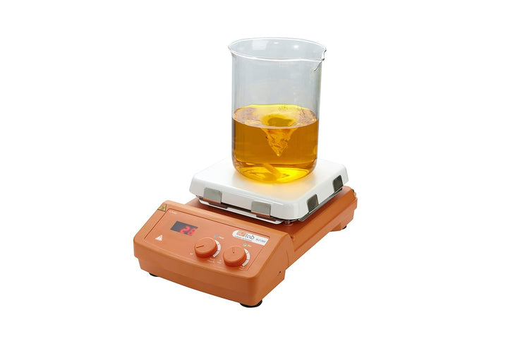 neoLab D-8350 Sunlab Magnetrührer, LCD, mit Glaskeramik Heizplatte, Aluminium