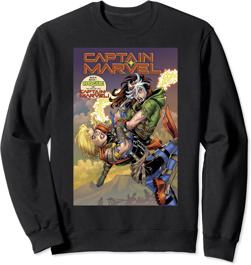 Marvel Rogue Vs. Captain Marvel Comic Cover Sweatshirt