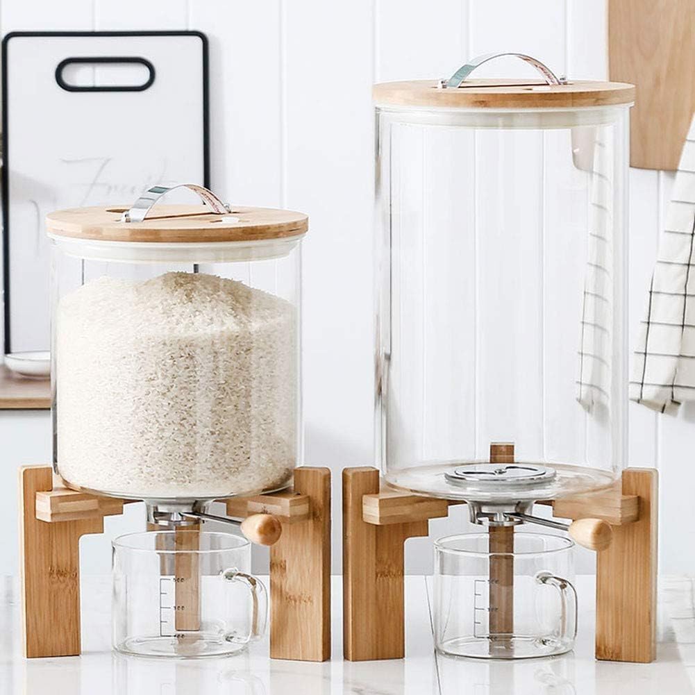 Vorratsglas mit Deckel, 5L/8L, Glas Müslispender Vorratsdosen Set Luftdicht Vorratsbehälter Küche Au