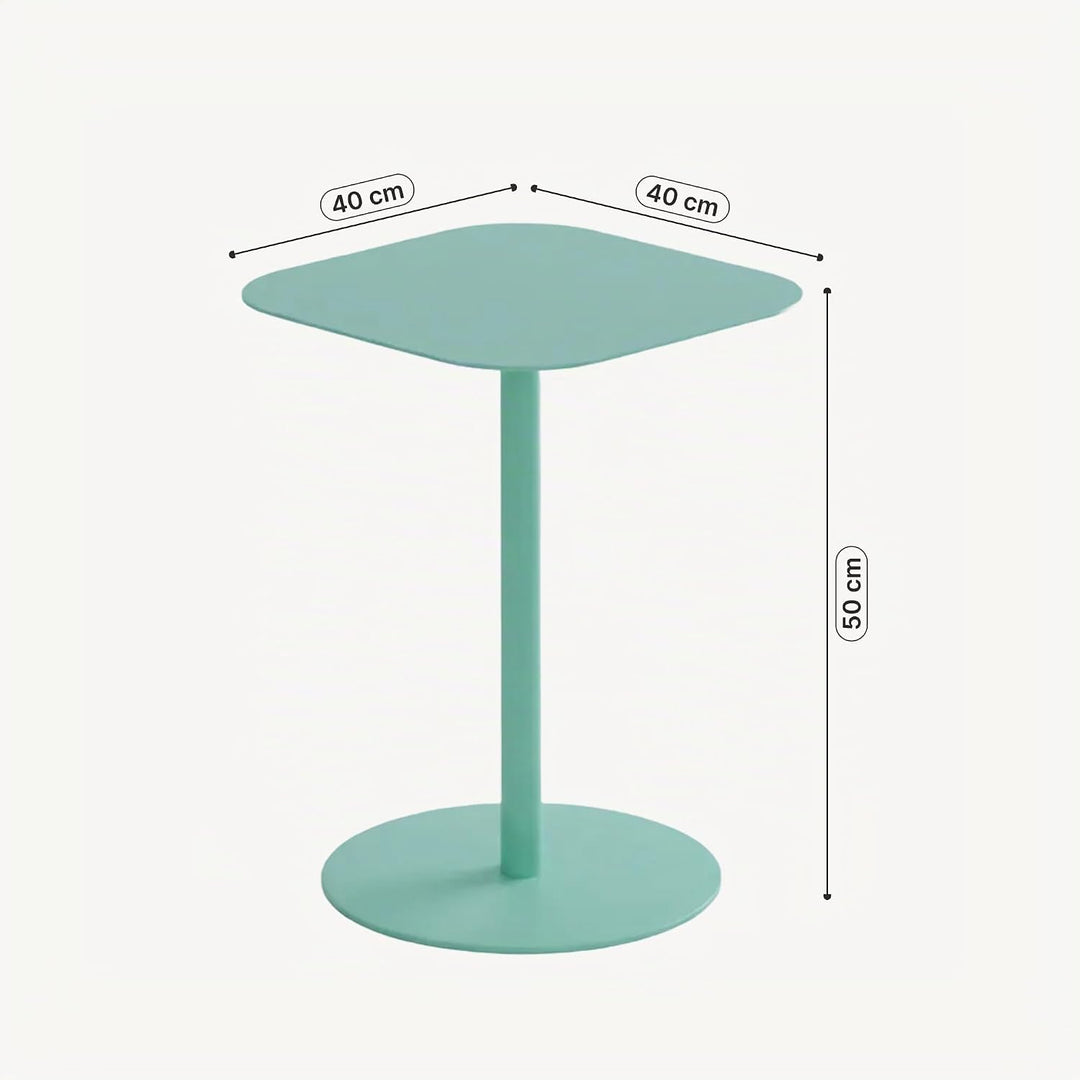 [en.casa] Beistelltisch Nastätten Gartentisch Couchtisch mit Metallgestell Sofatisch modernes Design