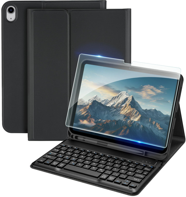 EasyAcc iPad 11 (A16) / 10 Generation Hülle mit Tastatur 11/10,9 Zoll 2025/2022 (A2696/ A2757/ A2777