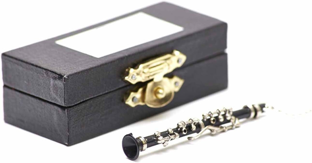 Miniblings Klarinette Musik Halskette - Handmade Modeschmuck I Kette mit Anhänger Länge: 80cm - Klar