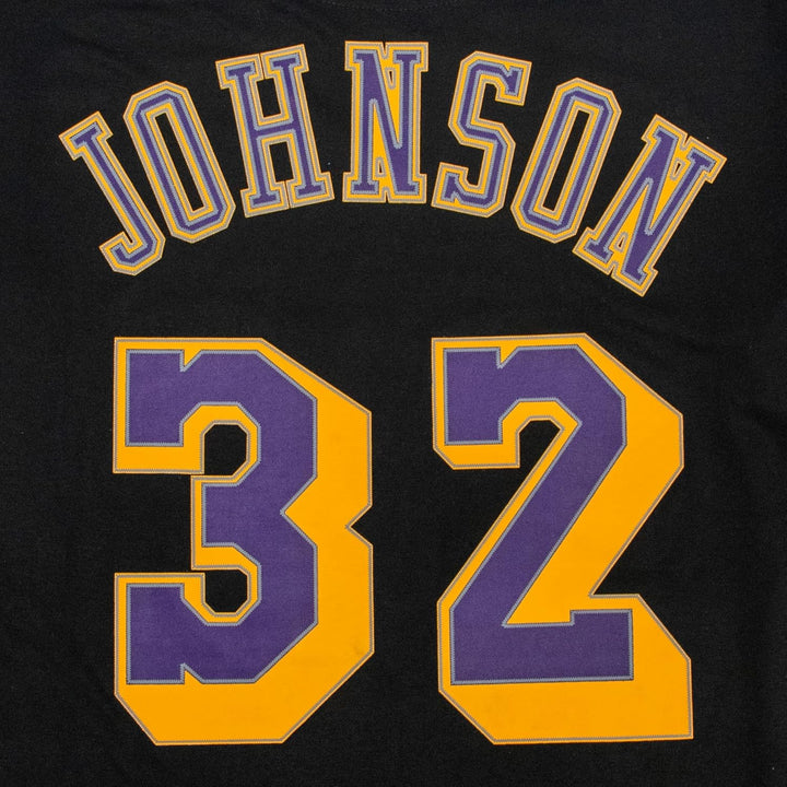 Mitchell & Ness Name & Number T-Shirt (NBA | HWC | NFL) Los Angeles Lakers, Schwarz S, Los Angeles L